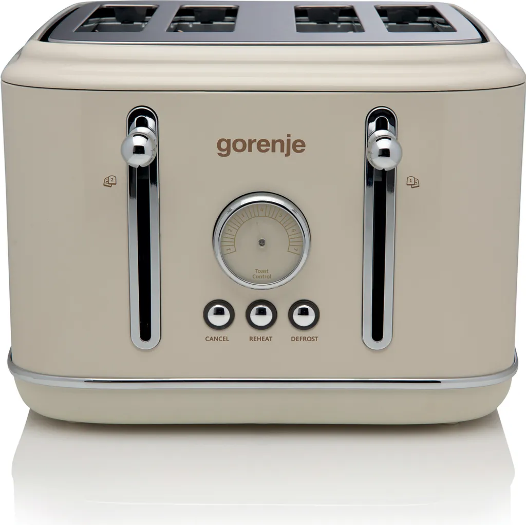 Gorenje T2300CLIN Tostapane 4 Fette Beige Classico | Design Retro