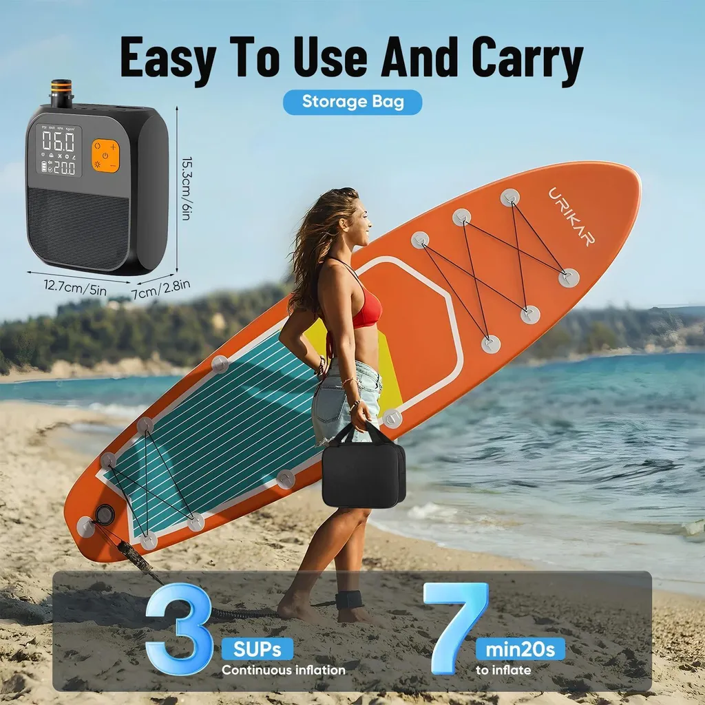 Pompe électrique SUP rechargeable : fini le pompage manuel difficile ! - 5