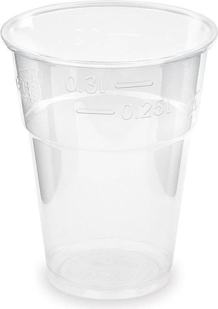 PLA-Becher 300 ml, Durchmesser 84 mm, 50 Stück. Produktbild 