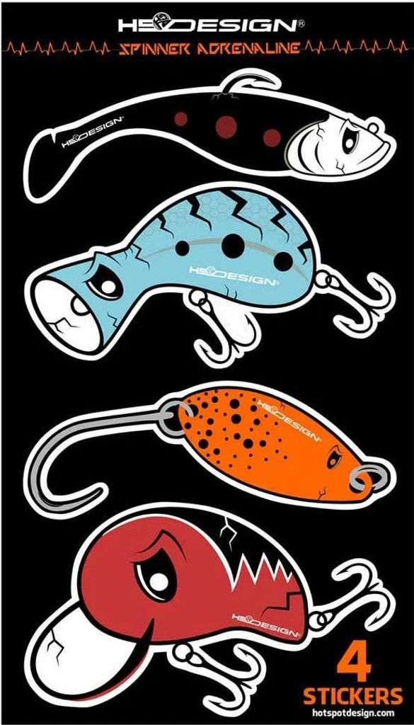 Hotspot Design Lures Collection Aufkleber Mehrfarbig  Produktbild 