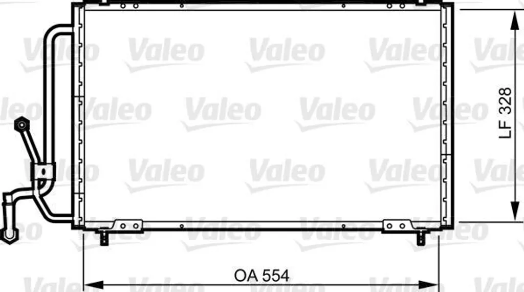 Valeo 816835 Condenseur de Climatisation OE 6455P6 pour Peugeot 405 II