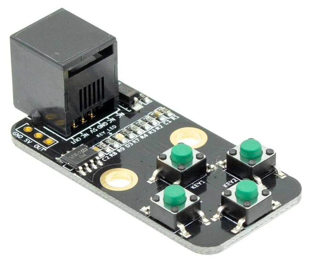 Module Makeblock 4 Boutons V1 Connecteur RJ25 Design Ergonomique