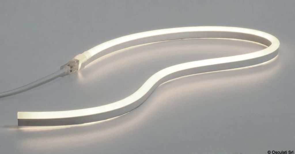Elastyczna Band LED Neon Light 24V ciepła biel 10 In Osculati 13.701.24