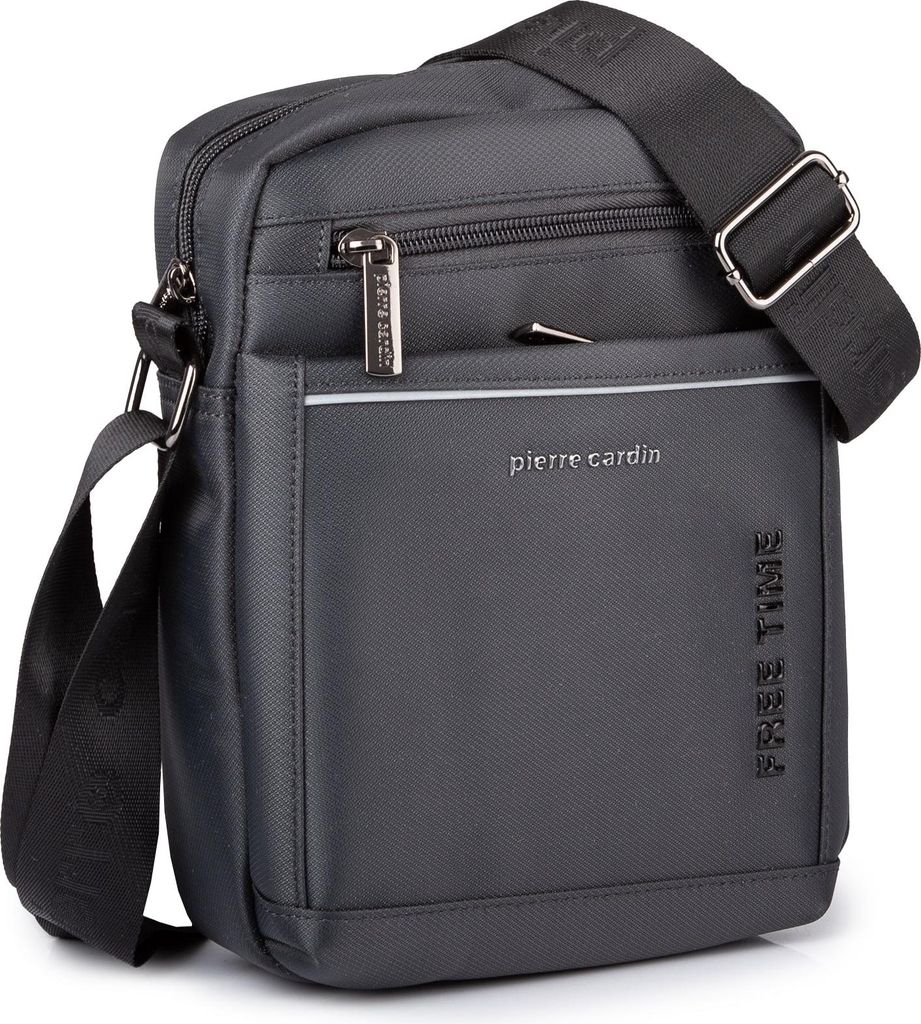 Pierre Cardin Herren Umhängetasche Schultertasche Alltag Mittel Elegant Grau