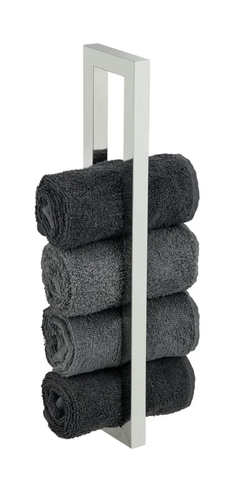 Support Serviette Mural 2 Bras Inox 40x9cm pour Salle de Bain