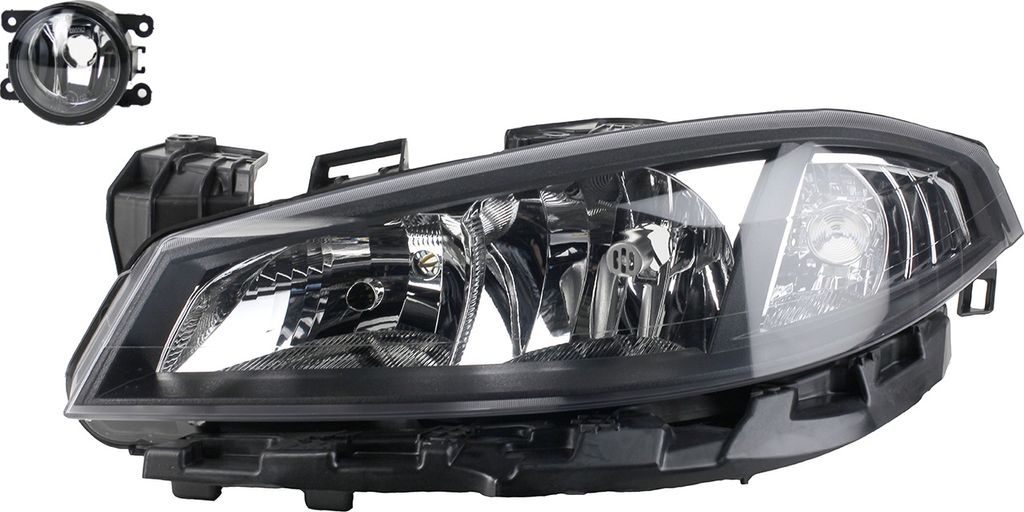 Johns, Scheinwerfer Halogen passend für Renault Laguna BG KG 05-07 H7 H1 Li. + Nebelsc. 7701061669 8200074008 6202E1 00006202E1 6710027 0000620639...