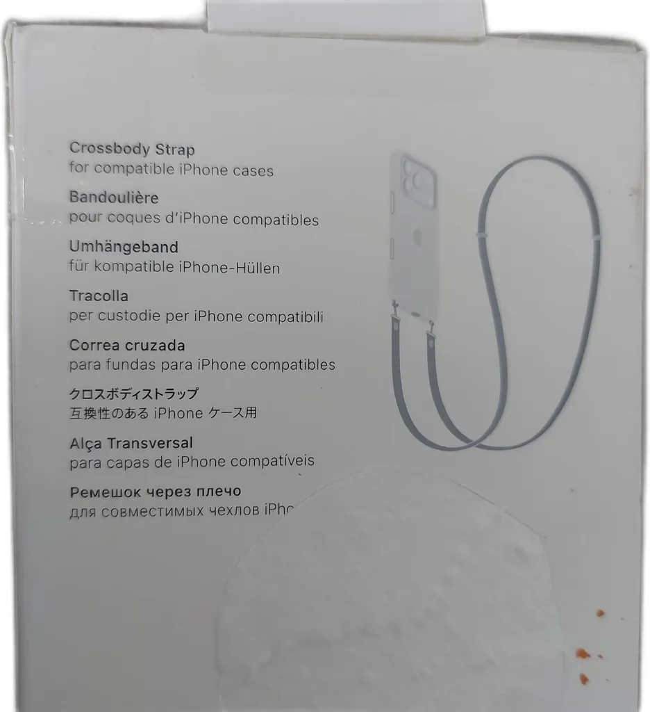 Apple Crossbody Strap Jaune Fluo - Lanière Ajustable pour Coque iPhone - 9