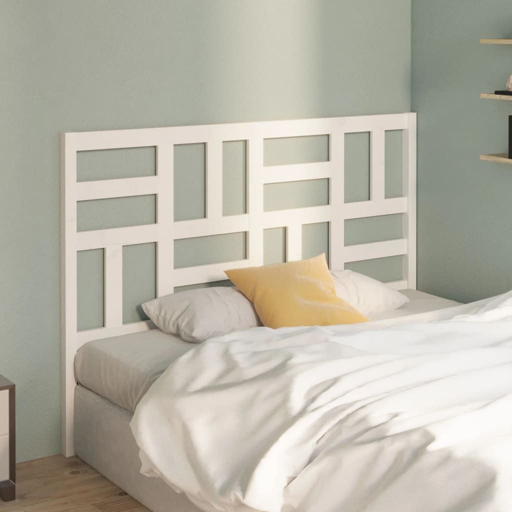 "Rabatt" Bettkopfteil modern - Kopfteil für Bett - Weiß 166x4x104 cm Massivholz Kiefer - Kopfteile CC21551