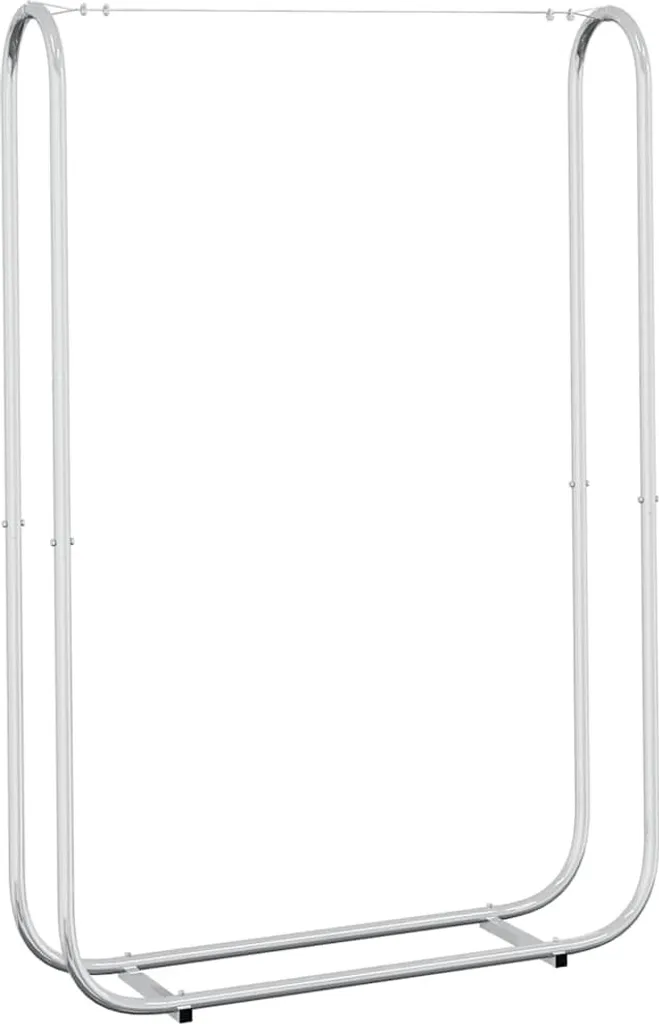 Étagère à bois 100x25x150 cm en acier galvanisé anti-rouille pour jardin