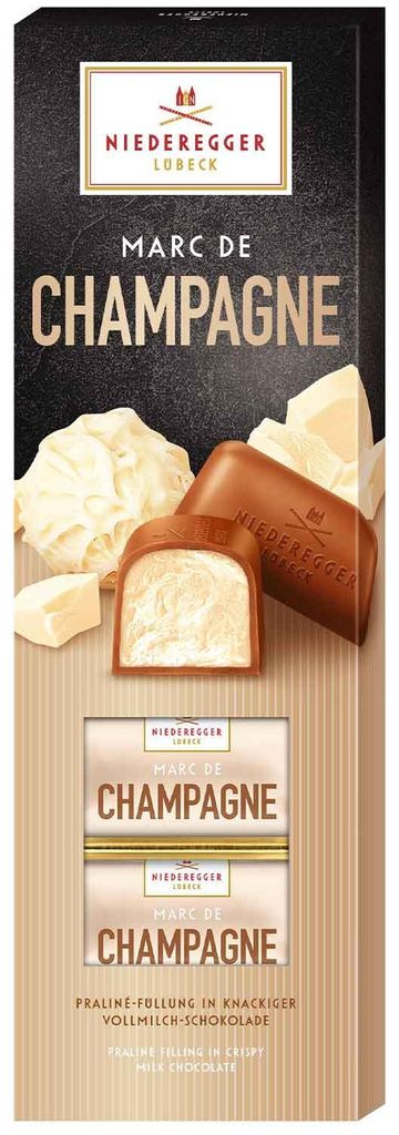 Niederegger Praliné Klassiker Marc de Champagne 100g Produktbild  KI-generiertes Bild