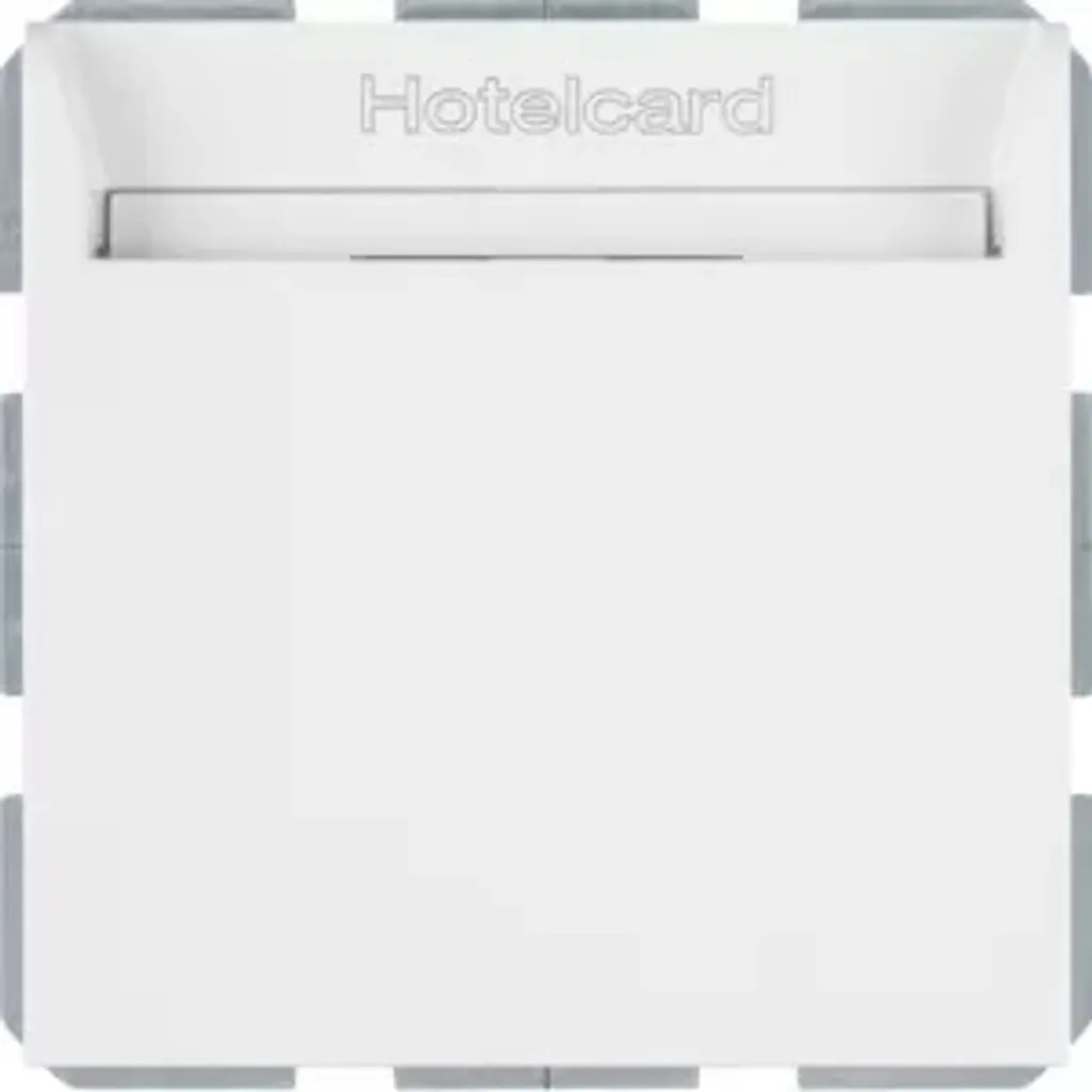 Berker 16408999 Commutateur Relais Hotelcard Blanc Polaire Brillant S.1