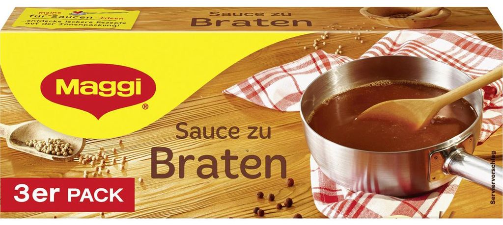 Salsa Maggi per frittura confezione da 3 pezzi salsa scura Immagine del prodotto 