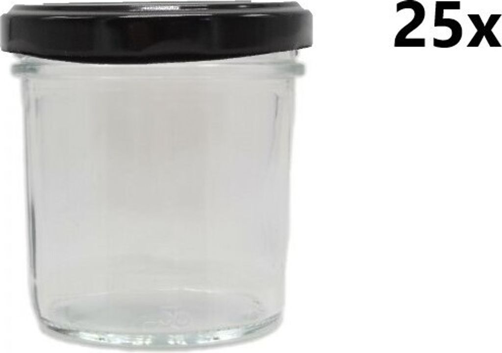 Varné sklo 120 ml číre 25 ks VČETNE ČIERNYCH LIPOV, počet Obrázok produktu 