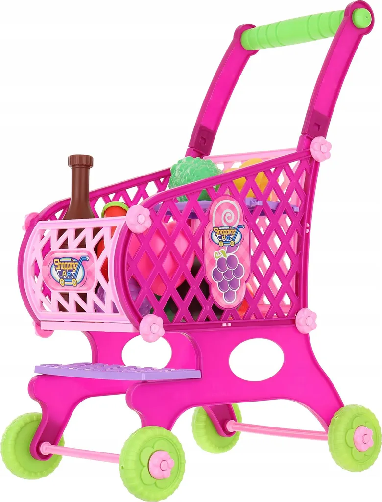 Jouet d'imitation supermarché LT356 avec chariot de courses et aliments - 8
