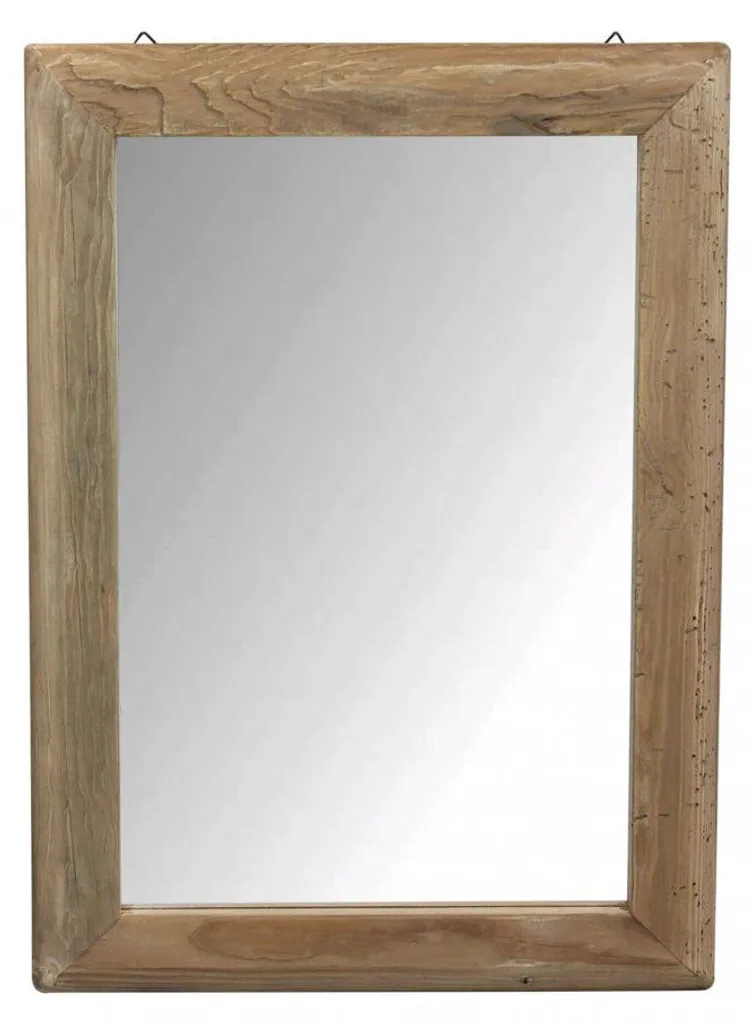 Miroir de salle de bain 50x70 cm en bois de pin résistant à l'humidité