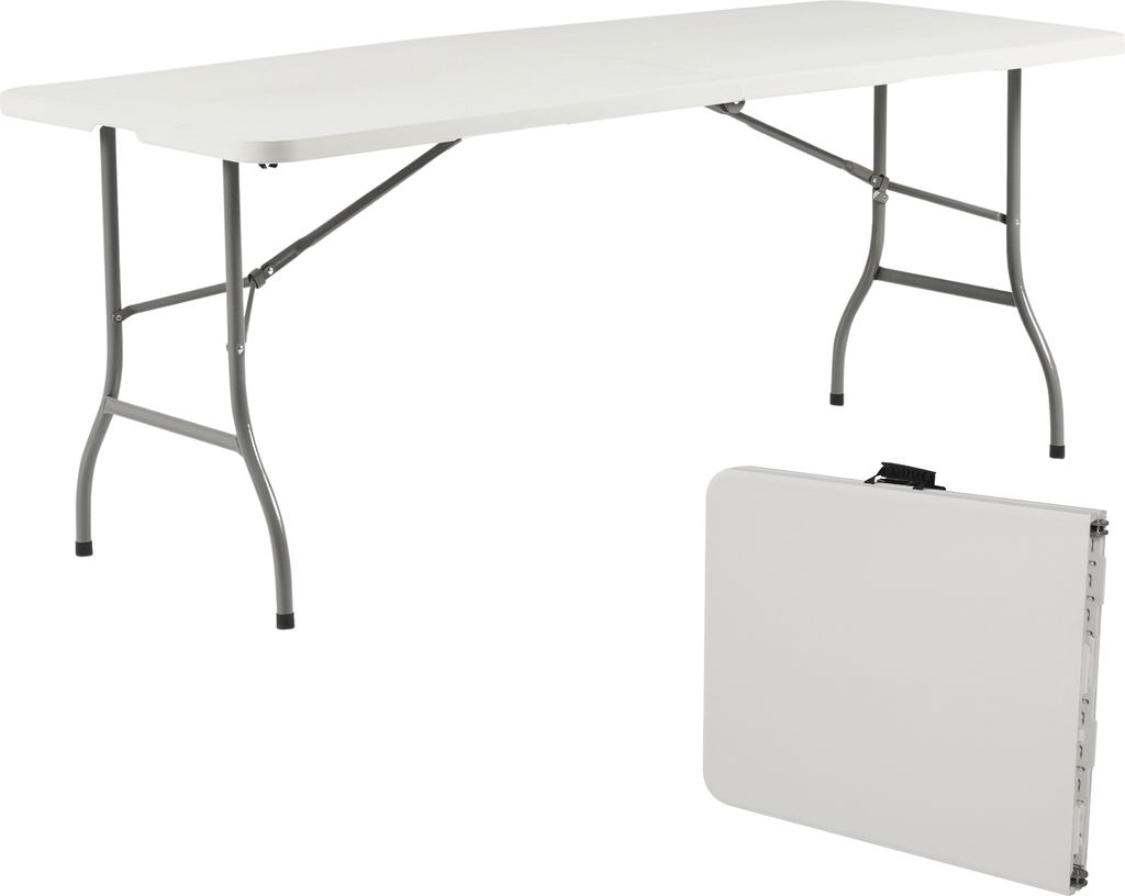 Albatros Buffettisch Klapptisch weiß – robuste Konstruktion Produktbild 