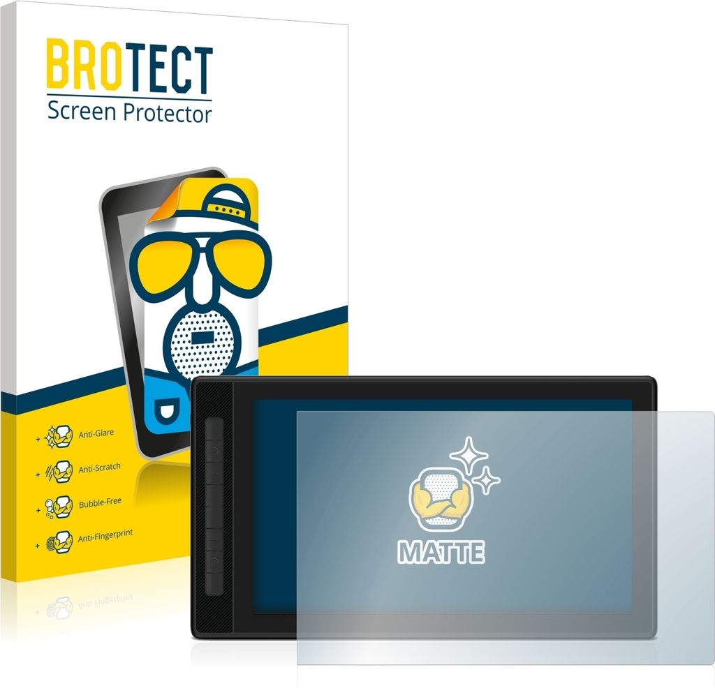 BROTECT Schutzfolie für Huion Kamvas Pro 16 (2.5K) Displayschutz Displayschutzfolie Folie Matt Entspiegelungsfolie