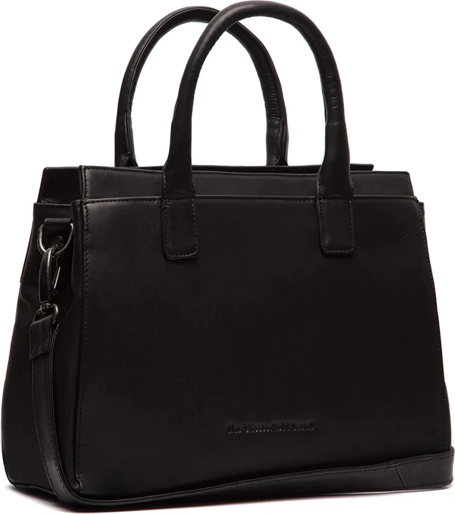 Sac Garda The Chesterfield Brand Noir : Cuir de Vachette Souple de Qualité