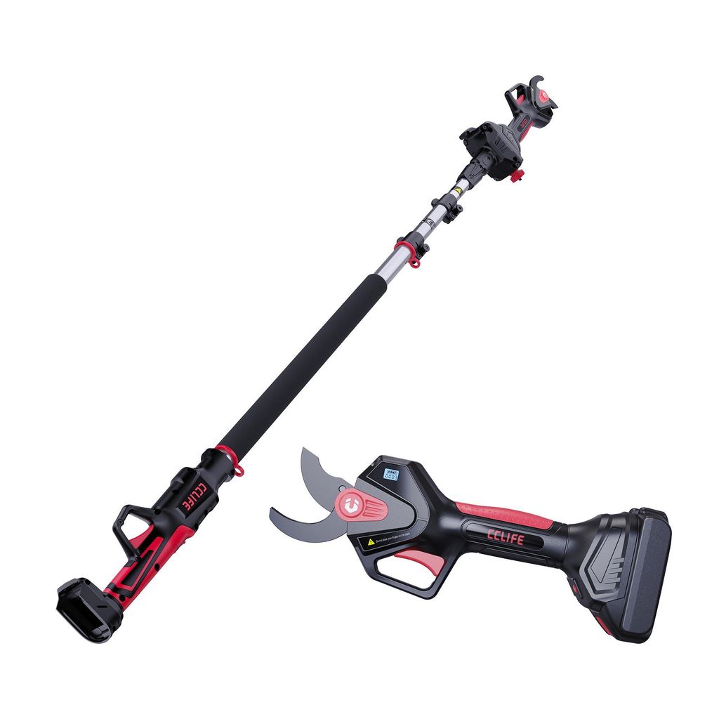Akku Astschere 2-in-1 Set mit 2M Teleskopstange bis 40mm Produktbild 