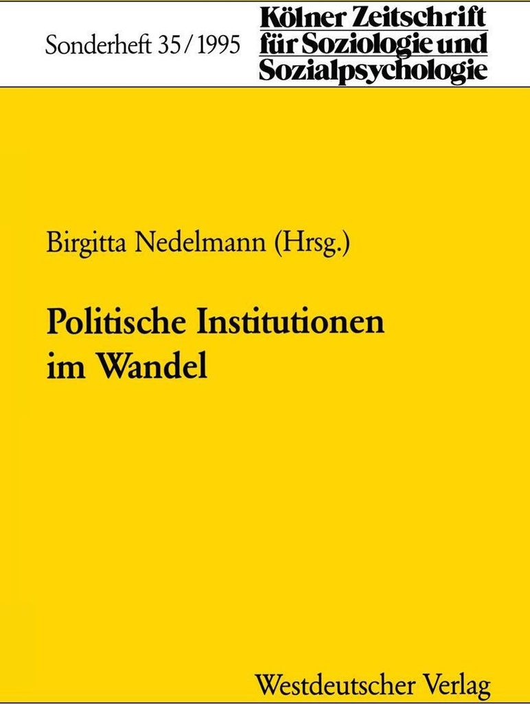 Politische Institutionen im Wandel