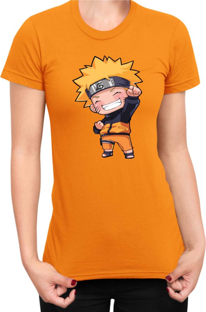 Damen T-Shirt Naruto Naruto Chibi, Lady L / Orange