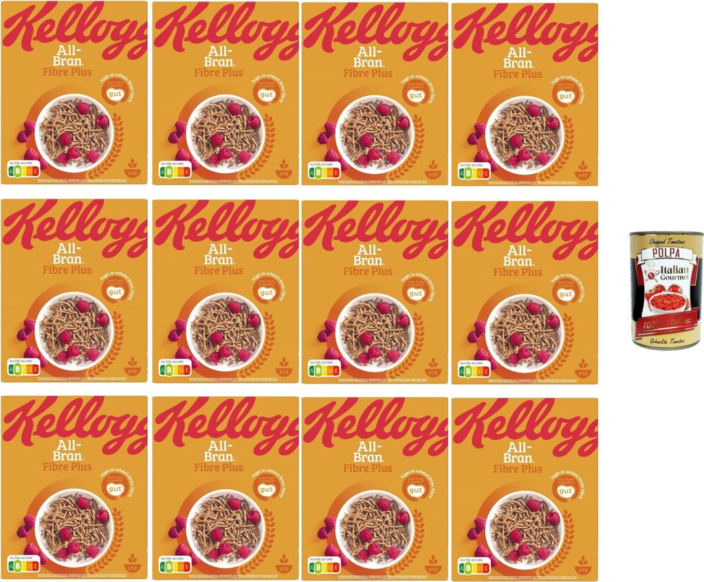 Kellogg’s All-Bran Fibre Plus 12×500g – ballaststoffreiche Produktbild 