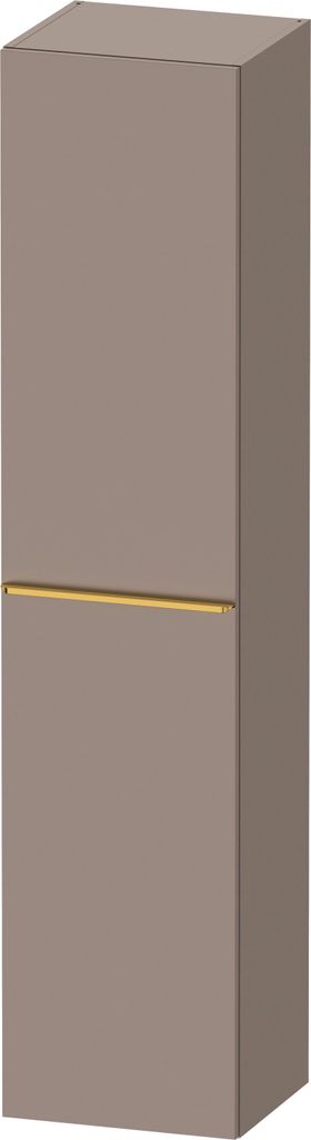Duravit D-Neo Hochschrank, 400x1760x360mm, eine Tür, Türanschlag Rechts, 5 Glasfachböden, Griff Gold poliert, DE1328R34430000