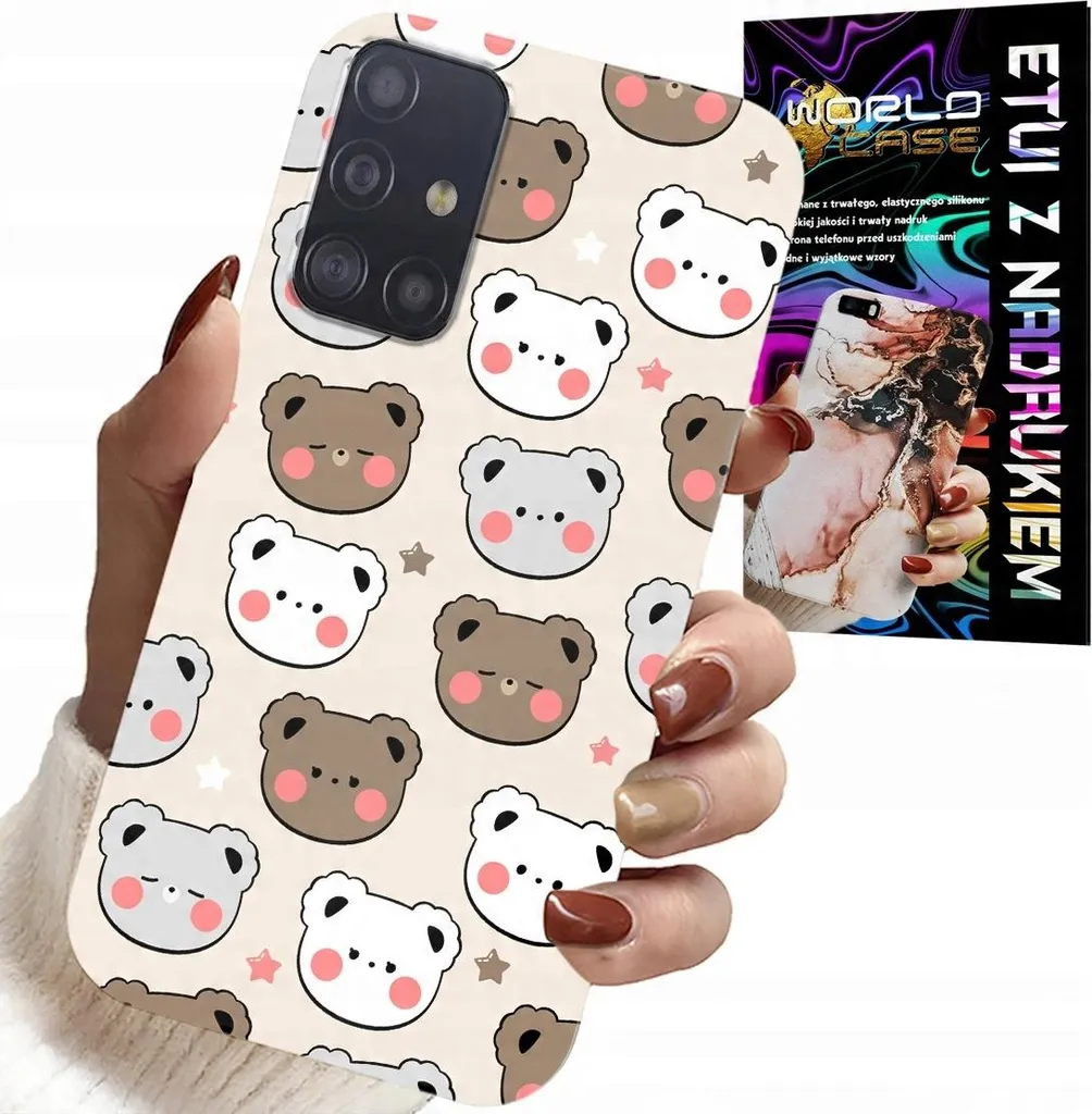 Cover Samsung Galaxy A71 Orsetti + Vetro Gratis | Protezione Bambini