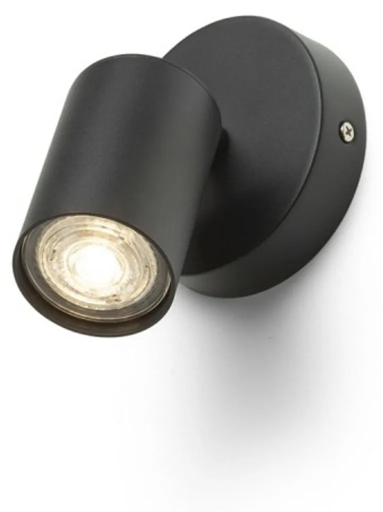 Luminaire LED 9W RENDL DUDE R noir en aluminium 230V culot GU10 pro