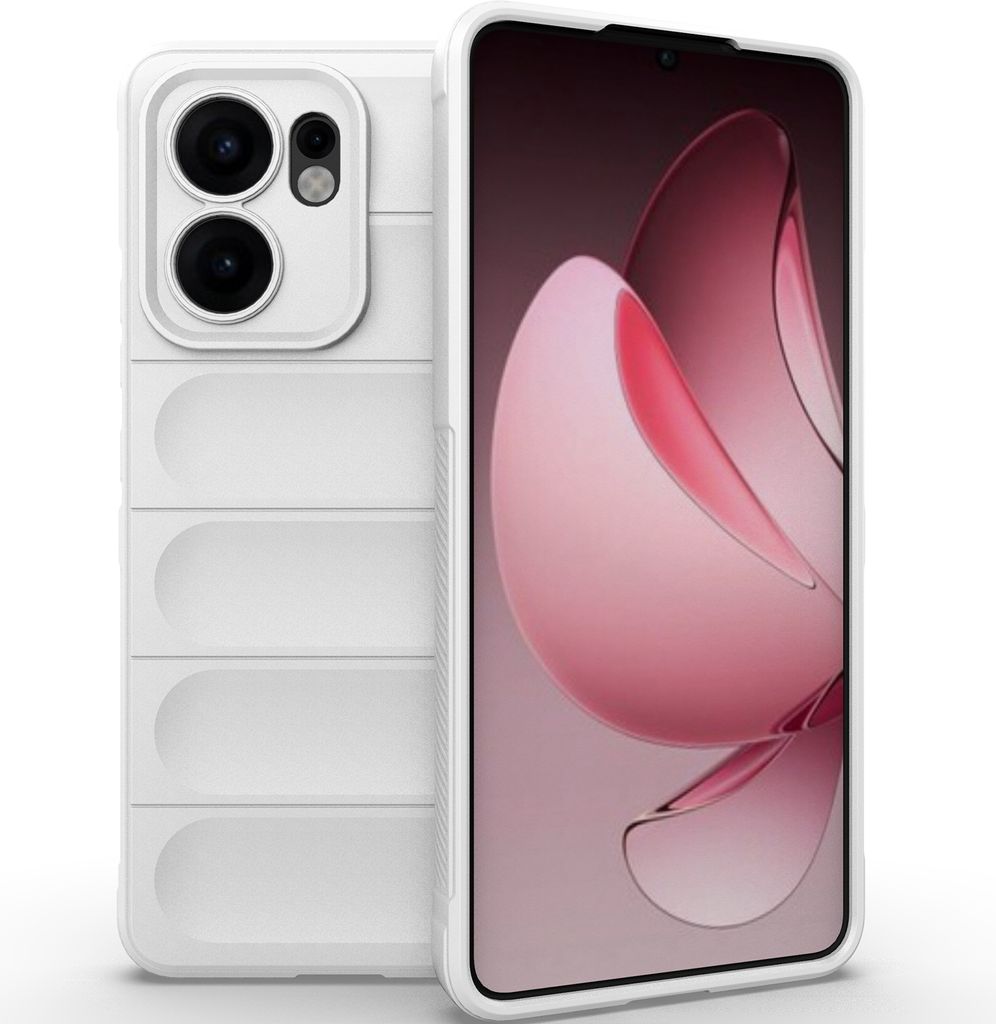 Handyhülle für Oppo Reno13 F 5G Weich TPU Silikon Stossfest Anti-rutsch Hülle Weiß