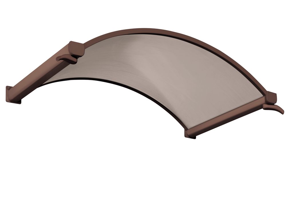 Gutta Rundbogenvordach NO braun 6mm, bronce