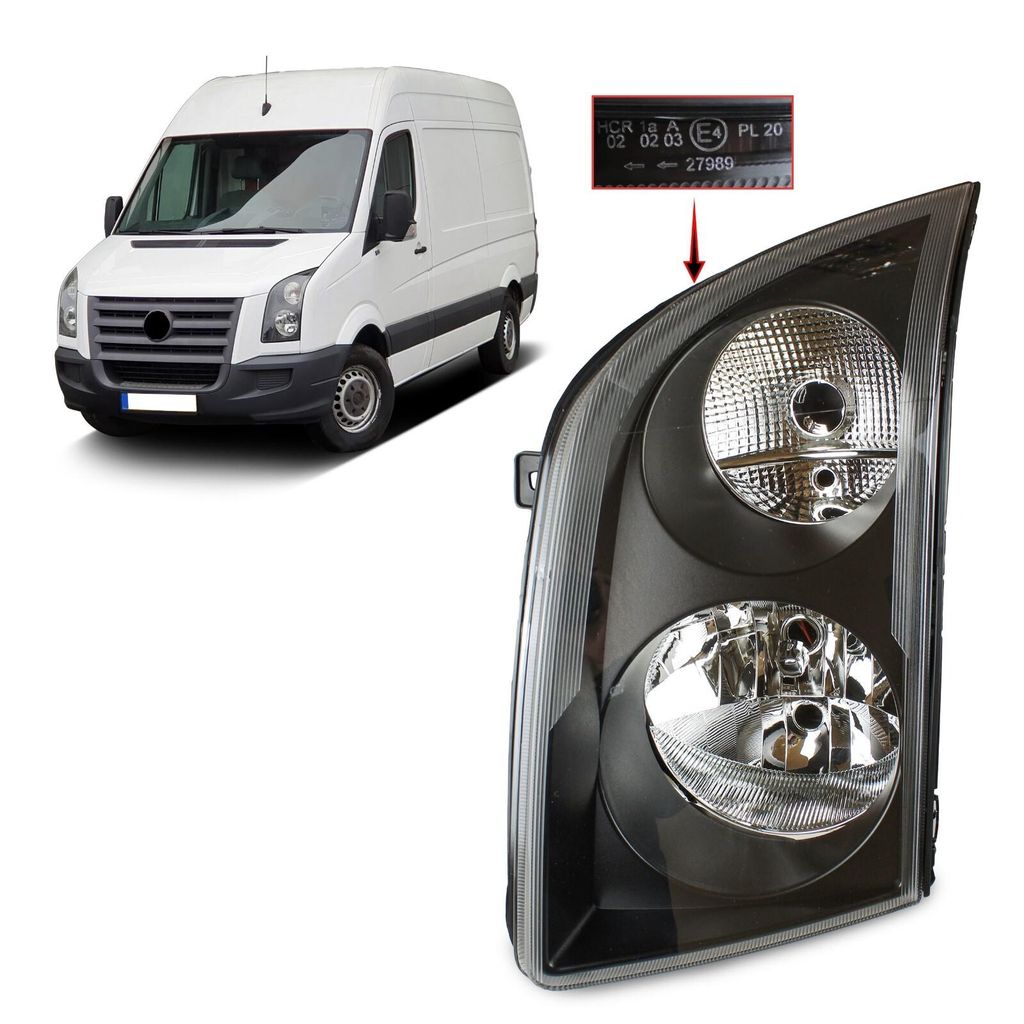 Crafter levý světlomet pro VW Crafter 2006-2017 E-test s Obrázek produktu 