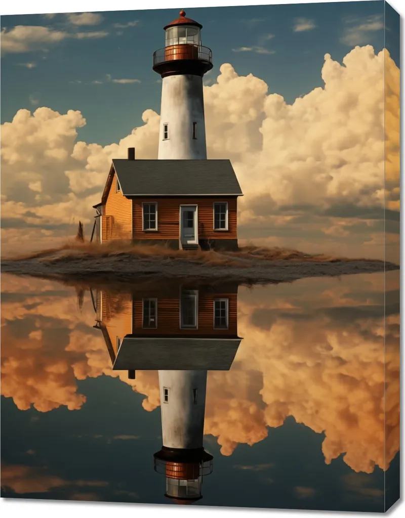 Tableau Reflet marin 70 x 90 cm - Habillez vos murs vides avec style
