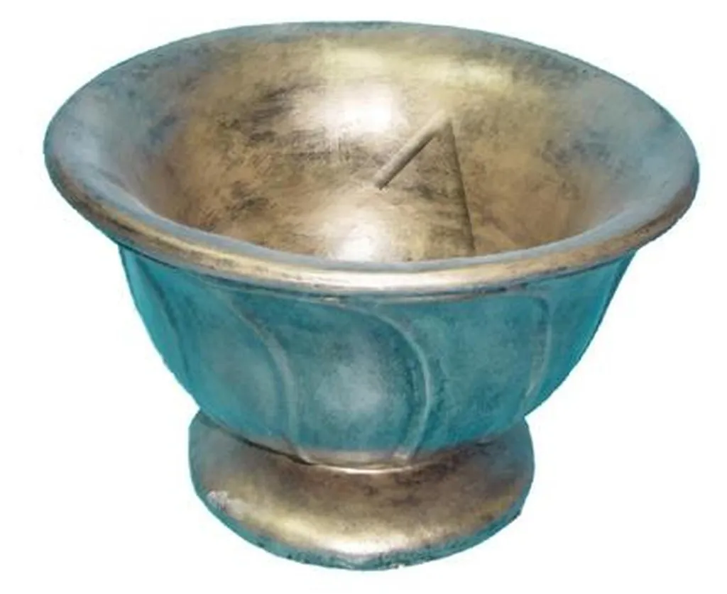 Vase de fleurs stable style antique pour bouquet lourd turquoise vert