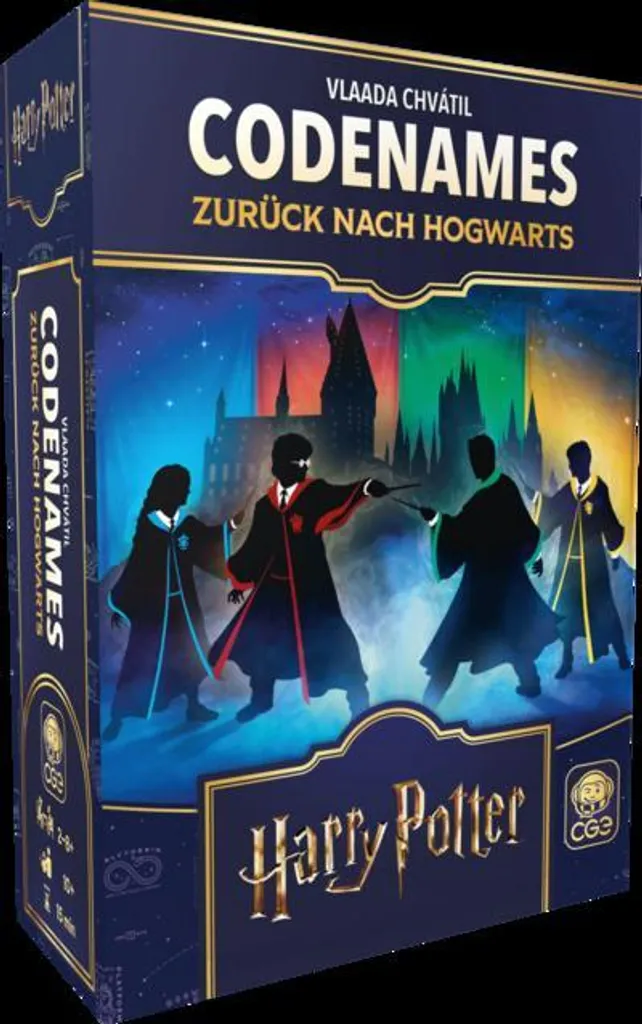 Jeu Codenames Harry Potter avec cartes images et mots recto-verso