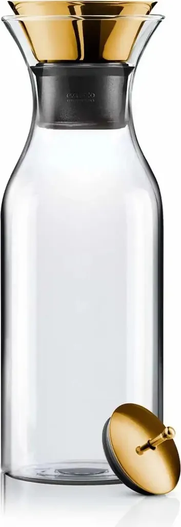 Caraffa Eva Solo 1 Litro con Tappo Ottone | Design per la Tavola