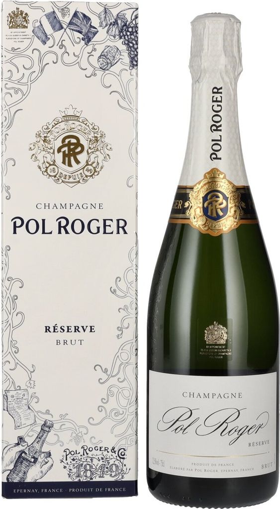 Champagne Pol Roger Brut Réserve im Etui | Champagner | Frankreich | 1 x 0,75 Liter