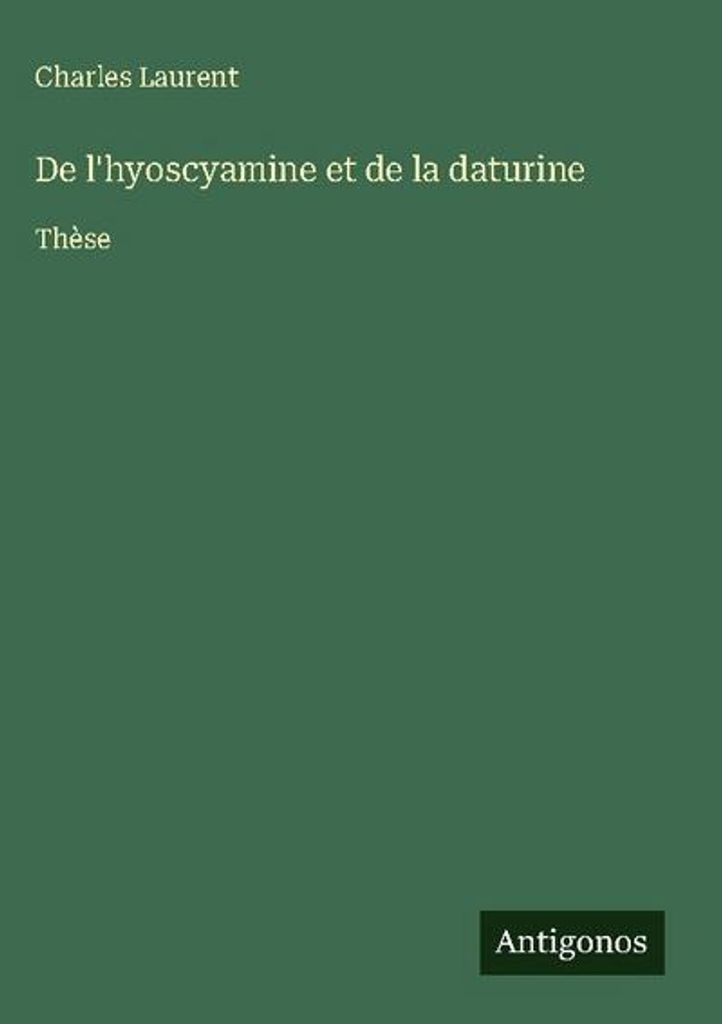 Von Hyoscyamin und Daturin