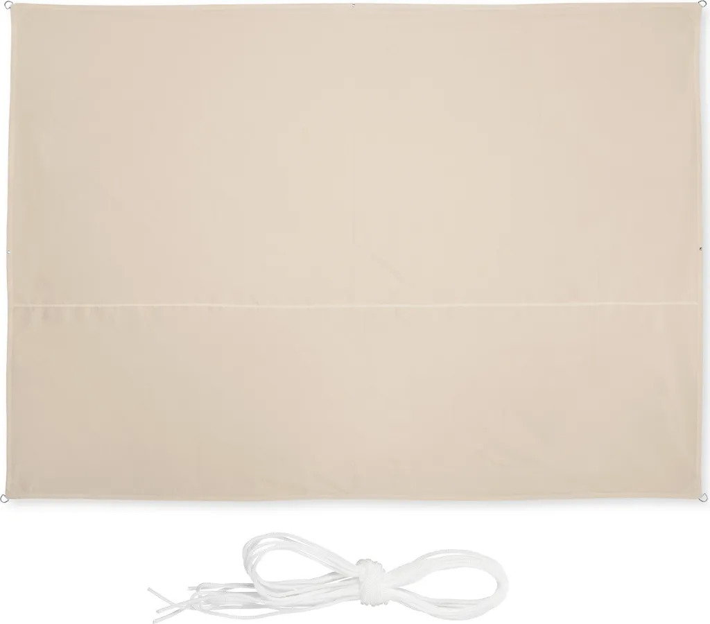 Scheda Tecnica Tenda Vela Relaxdays Beige: Poliestere Idrorepellente