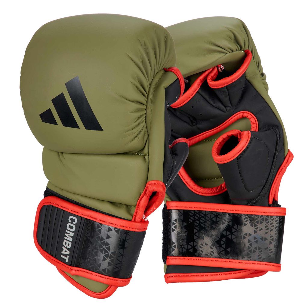 adidas Combat 50 Sparring Grappling Handschuh – Armeegrün Produktbild 2
