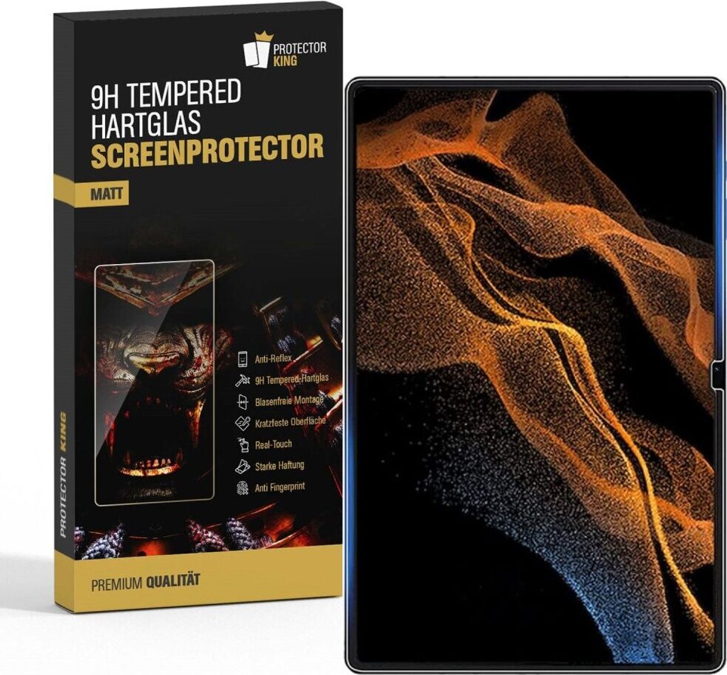 4x 9H Panzerglas für Samsung Galaxy Tab S8 Ultra Displayschutz Schutzglas Matt ENTSPIEGELT ANTI-REFLEX Schutzfolie Hartglas Panzerfolie Displaygla...