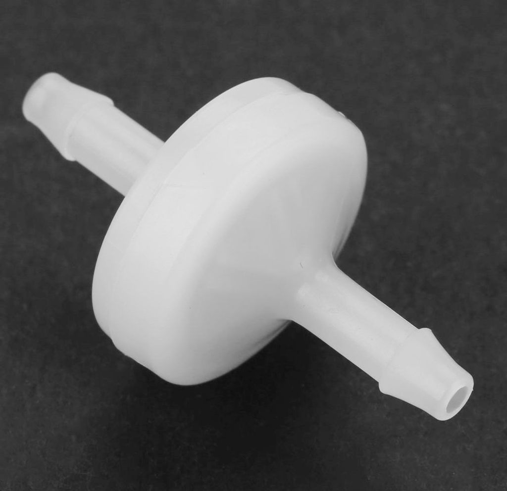 PVDF One Way Inline Check Valve For Fuel Gas Liquid Air( 1/8")