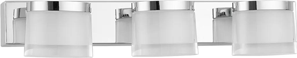 Applique LED Anti-Humidité Salle de Bain Sabia Chrome 3 Lampes Nova Luce