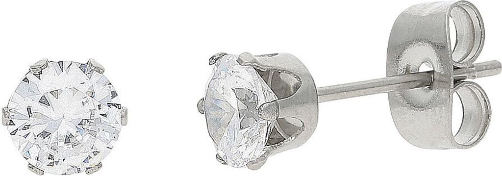JuwelmaLux Ohrstecker Edelstahl mit Zirkonia JL28-06-0075