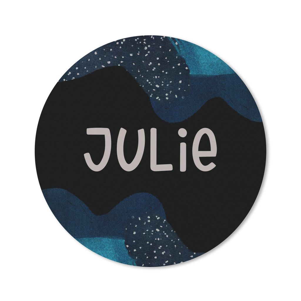 MuchoWow Mauspad Mousepad Julie - Pastell - Mädchen 30x30 cm - Mousepads - Maus Mat - Pad - Mausunterlage - Tischunterlage - Schreibtischmatten