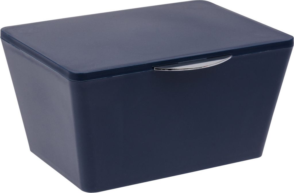 WENKO Aufbewahrungsbox mit Deckel Brasil Dunkelblau, Aufbewahrung & Organisation