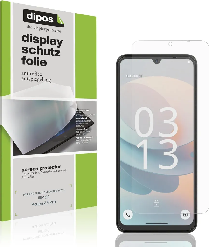 Set 4 Pellicole iiiF150 Action A5 Pro Protezione Schermo Matt dipos