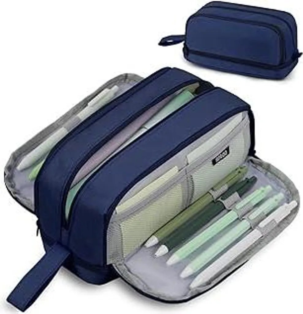 Astuccio Heavy Duty 4 Scomparti Blu - Grande Capacità e Portabilità