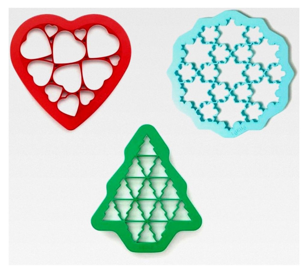 Keksausstecher für Weihnachten, 3er-Set