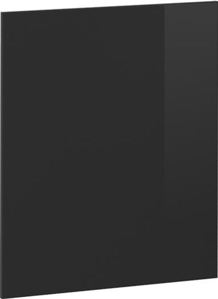 Küchenfront Vicco R-Line Schwarz Hochglanz 59.6 x 71.3 cm Möbelfront für den Backofenumbauschrank (halb), Model 40926